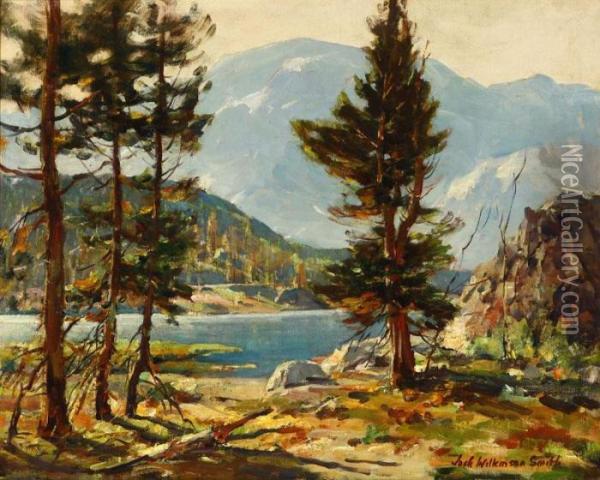 Lake Ellery, Top Of Tioga Pass - High Sierras, Calif Oil Painting - Jack Wilkinson Smith