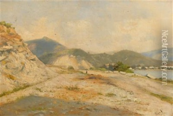Landscape In Brazil Oil Painting - Joaquim Jose da Franca Jr,