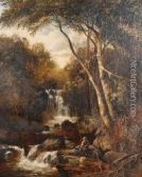 The Fisherman Oil Painting - Alfred Augustus Glendening