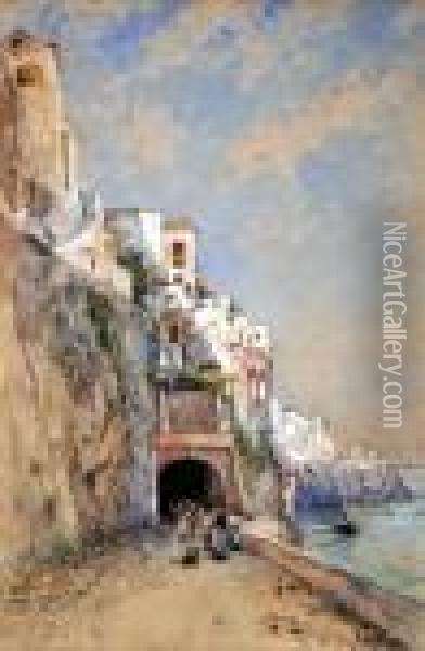 Amalfi Oil Painting - Francesco, Lord Mancini