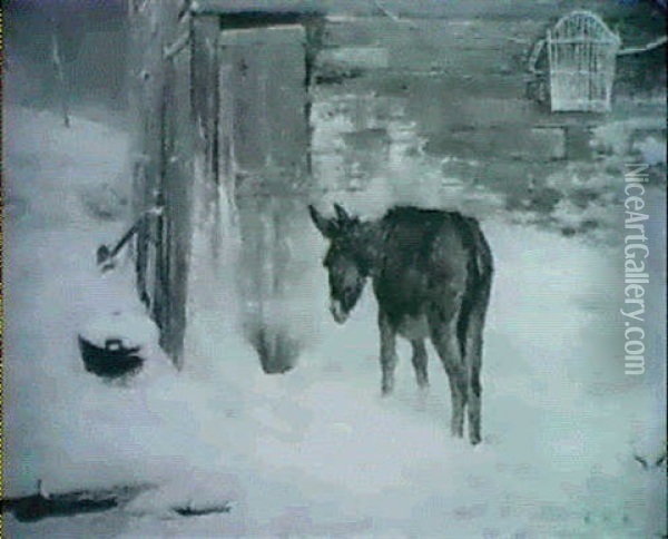 In The Cold Oil Painting - John MacWhirter