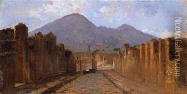 Antiche Rovine Oil Painting - Ettore Forti