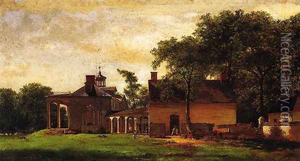 The Old Mount Vernon Oil Painting - Eastman Johnson