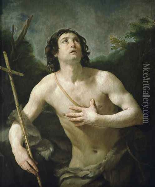 St. John the Baptist Oil Painting - Guido Reni