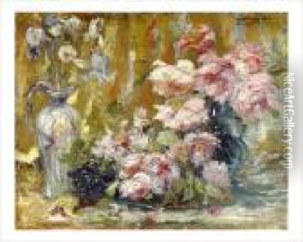 Pivoines Oil Painting - Jacques Martin