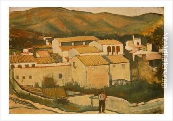 Paysage I (tossa De Mar) Oil Painting - Georges Kars