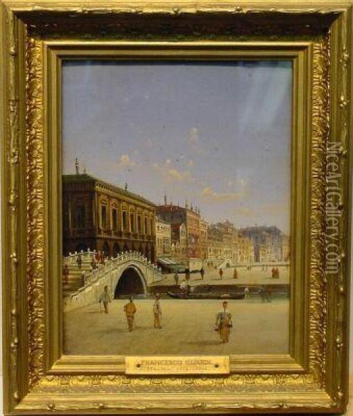 Scene In Venice Oil Painting - Carlo Grubacs