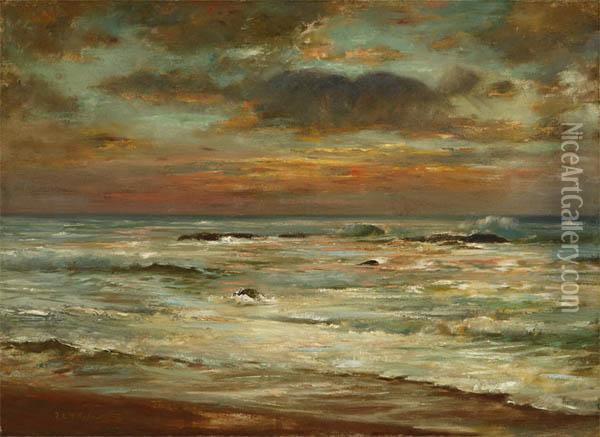 Seascapeork Oil Painting - Frank Knox Morton Rehn