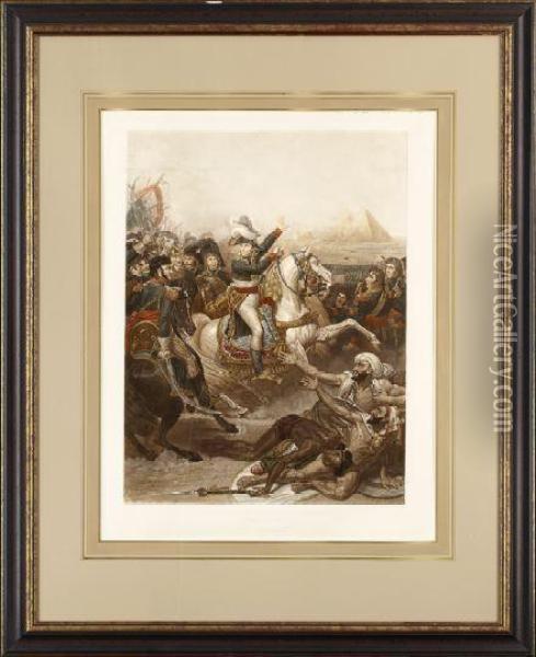 Napoleon At The Battle Of Thepyramids, 
July 21st 1798 Oil Painting - Antoine-Jean Gros
