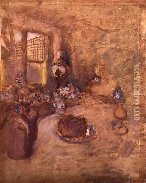 Interior Oil Painting - Jean-Edouard Vuillard