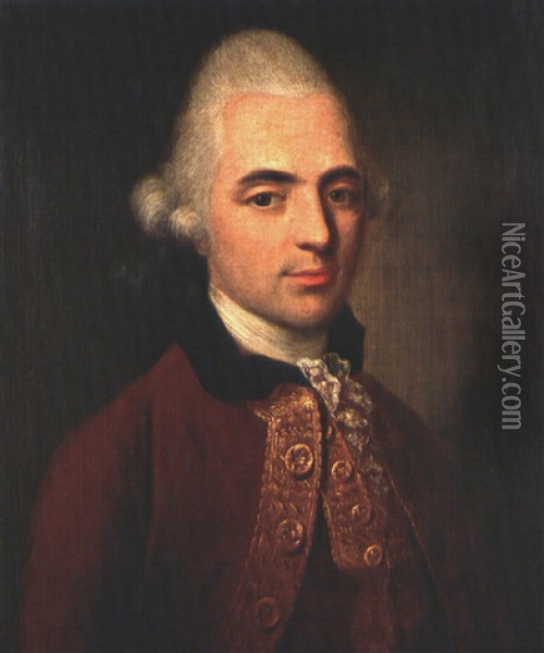 Portrait Des Johann Caspar Lindenberg Oil Painting - Johann Jacob Tischbein