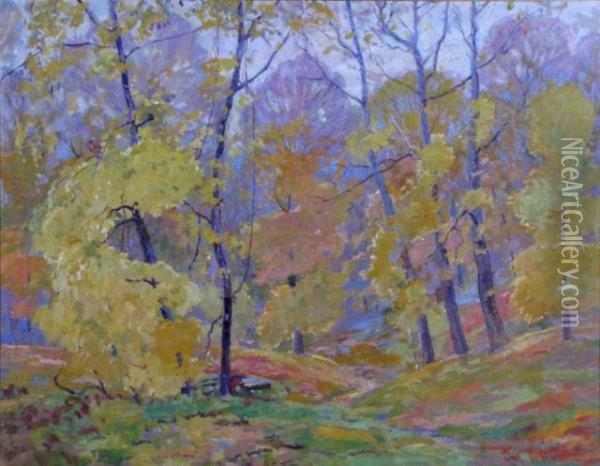 Autumn Woodlands Oil Painting - Carl C. Graf