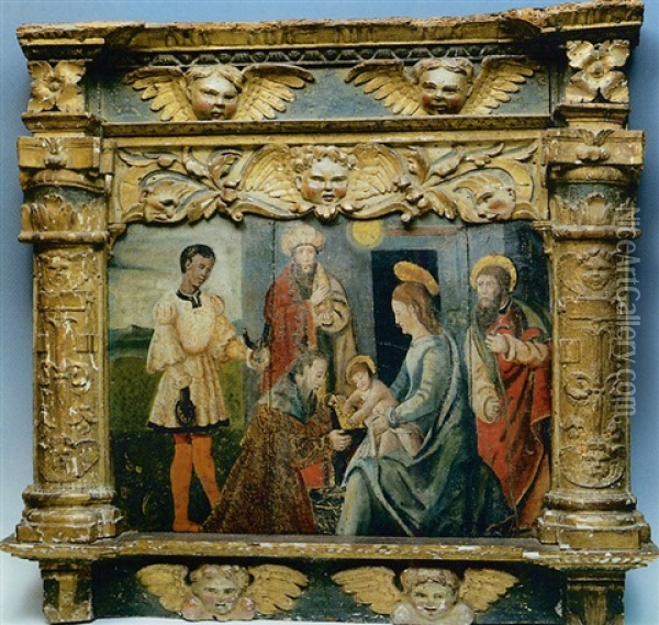 L'adoration Des Mages Oil Painting - Piero della Francesca