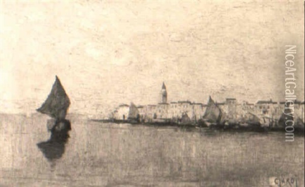 Vele A Venezia Oil Painting - Guglielmo Ciardi