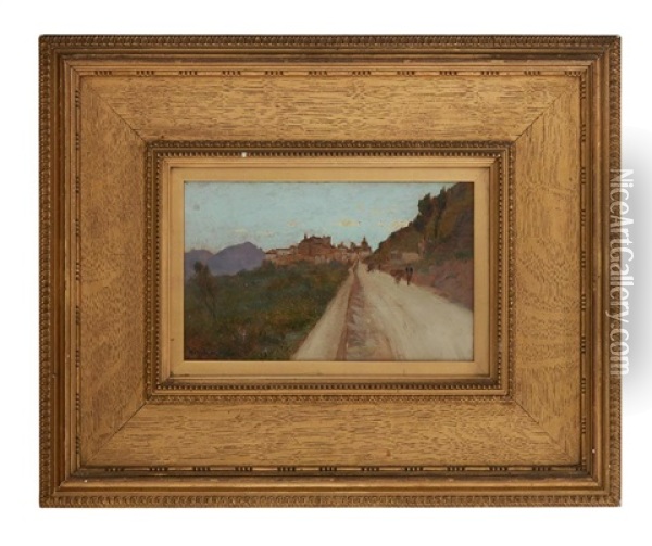 The Road To Monreale, Palermo Oil Painting - William Heath Wilson