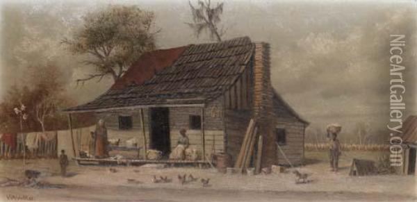 Laundry Day Oil Painting - William Aiken Walker