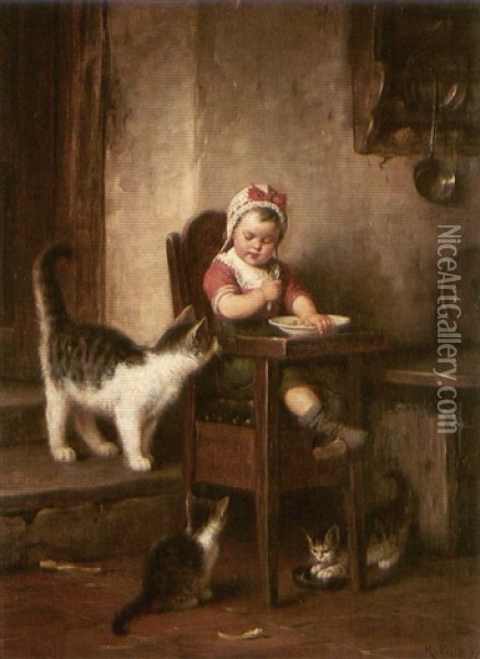 The Intruder Oil Painting - Rudolf Epp