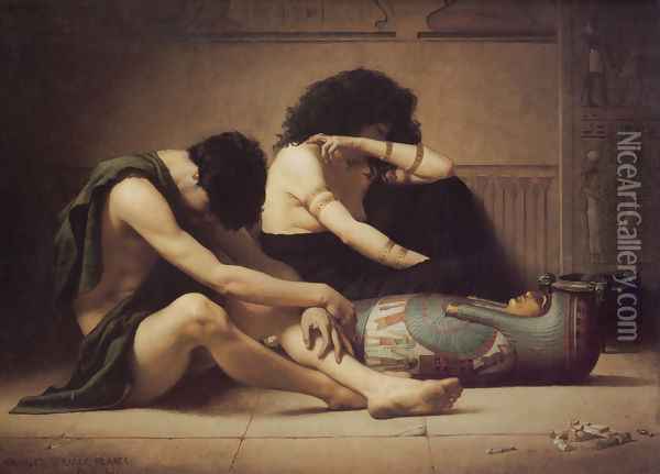 The Death of the First-Born Oil Painting - Charles Sprague Pearce