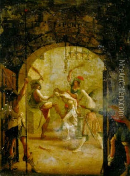 The Flagellation Oil Painting - Hans Rottenhammer the Elder