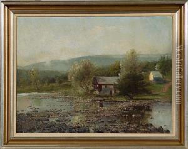 Landscape Oil Painting - Thomas Corwin Lindsay