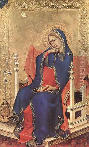 The Virgin of the Annunciation Oil Painting - Simone Martini