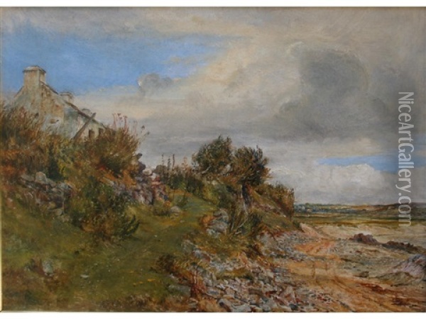 Cottage On The Shore Oil Painting - William Joseph J. C. Bond