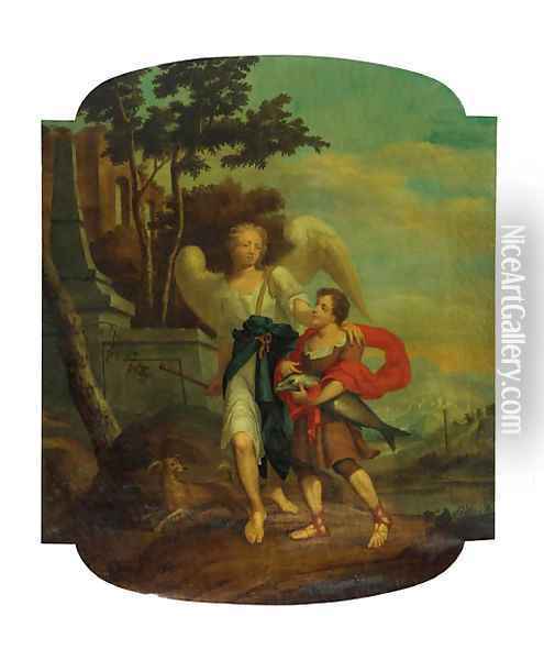 Tobias and the Angel Oil Painting - Hendrick Pola