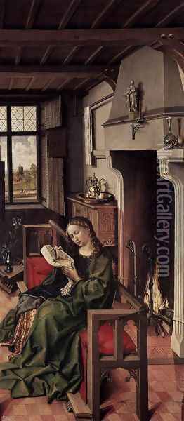 The Werl Altarpiece (right wing) Oil Painting - Robert Campin