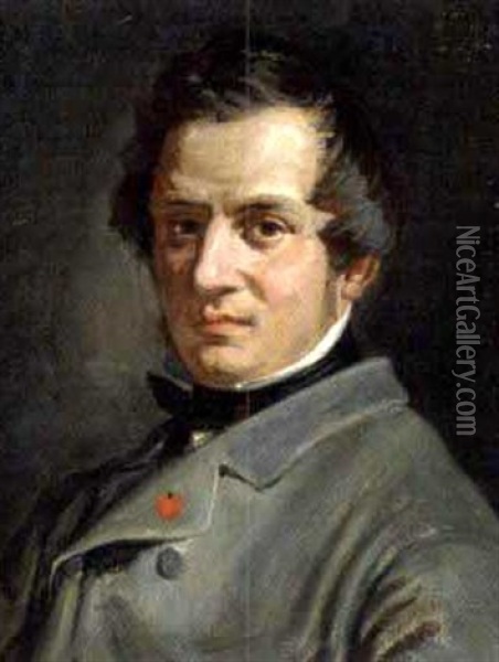 Portraet Af En Herre Oil Painting - Wilhelm Nicolai Marstrand