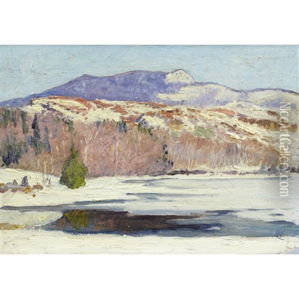 Mont Tremblant From Lac Ouimet Oil Painting - Maurice Galbraith Cullen