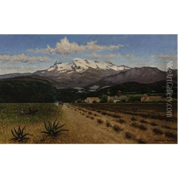 Iztlazihuatl Oil Painting - August Loehr