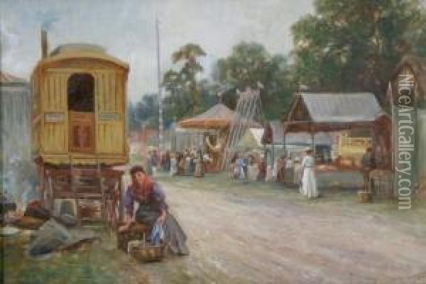 The Country Fair Oil Painting - James Townshend