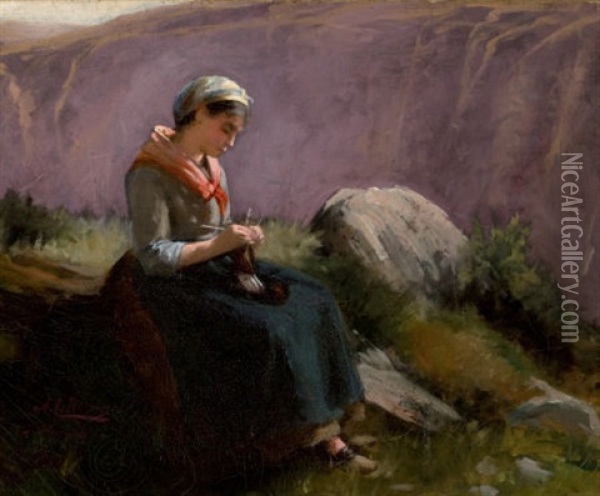 Solitude Oil Painting - Anna Elisabeth Klumpke