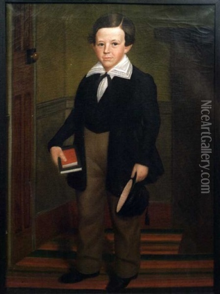 Portrait Of Webster Tucker Oil Painting - Deacon Robert Peckham