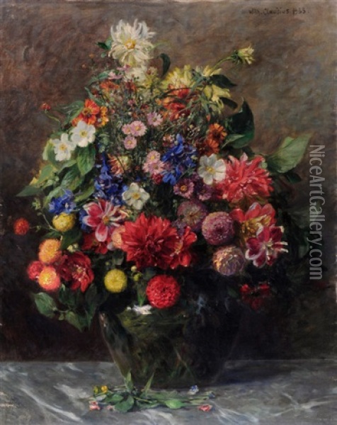 Blumenstuck Oil Painting - Wilhelm Ludwig Heinrich Claudius