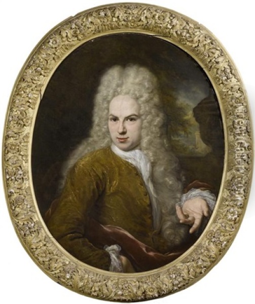 Portrait Eines Adligen Aus Dem Geschlecht Der Van Brienen Oil Painting - Nicolas de Largilliere