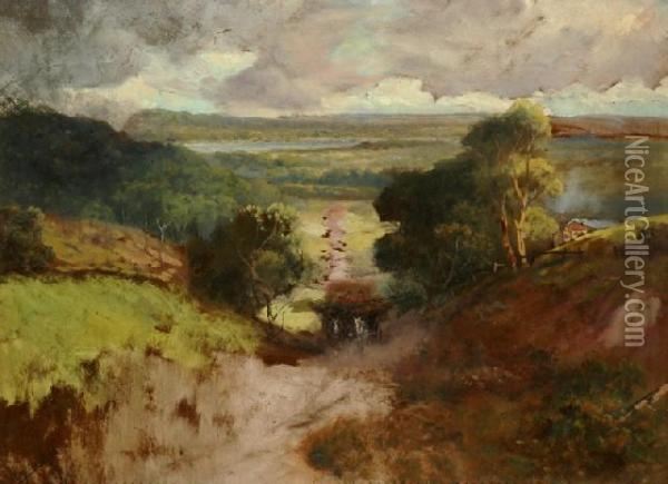 Carting Wood Oil Painting - Naylor Gill