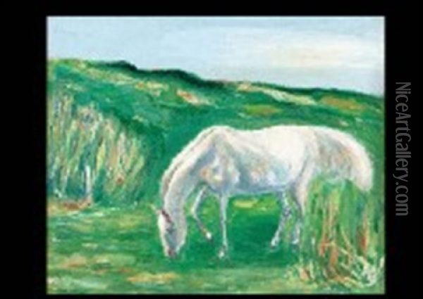 Horse Oil Painting - Shizue Hayashi