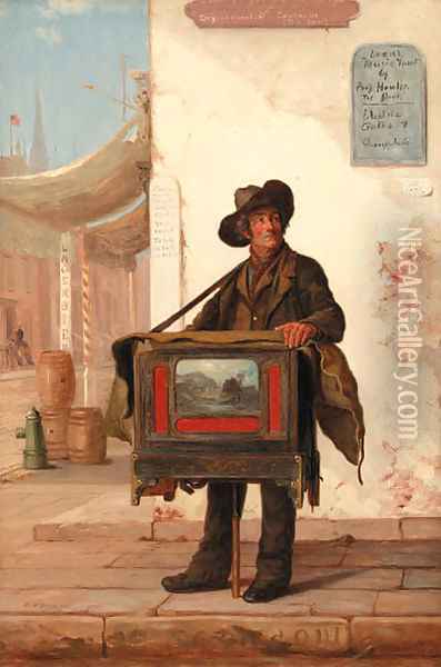 The Organ Grinder Oil Painting - George Henry Story