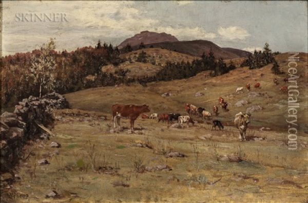 Upland Pasture Oil Painting - William Preston Phelps