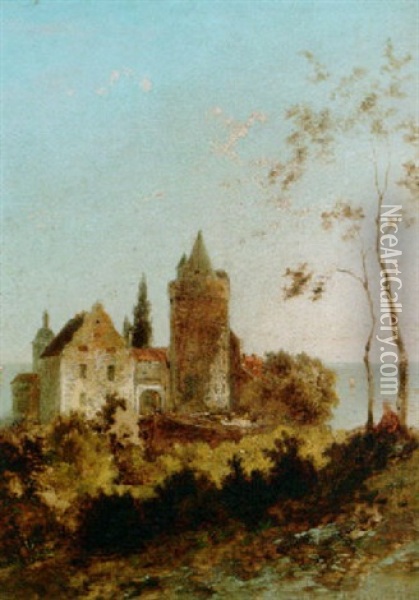 The Convent At Bennebroek, Holland Oil Painting - Pieter Cornelis Dommershuijzen