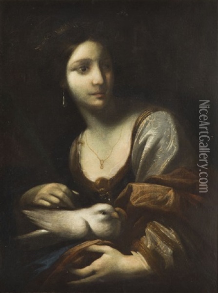 Allegory Of Purity (saint Reparata) Oil Painting - Simone Pignoni