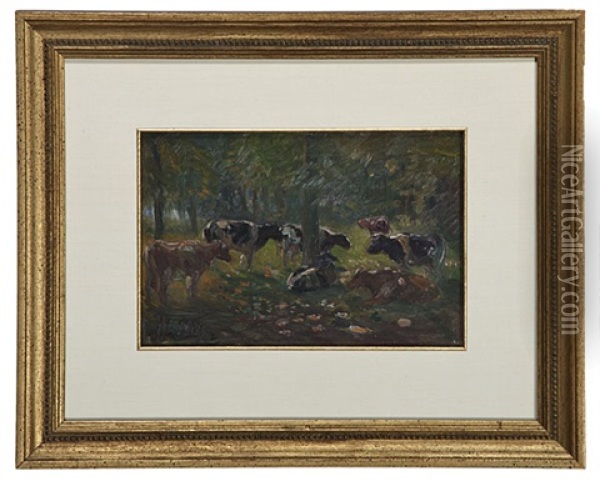 Pastoral Scene Oil Painting - John Rettig