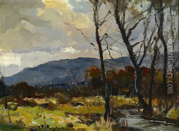 River At Hartville Oil Painting - Chauncey Foster Ryder