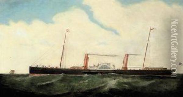 The Confederate Blockade Runner Oil Painting - Samuel Holburn Fyfe