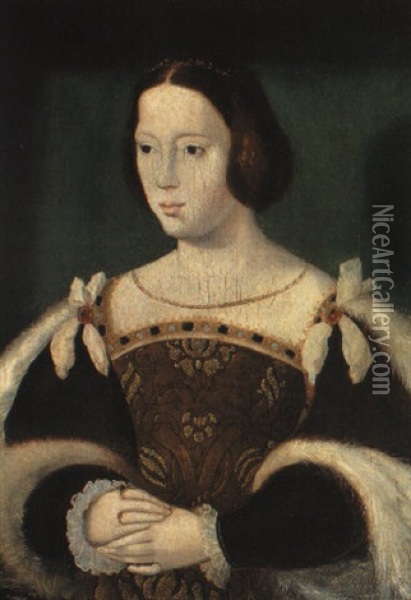 Leonor De Austria Oil Painting - Joos Van Cleve