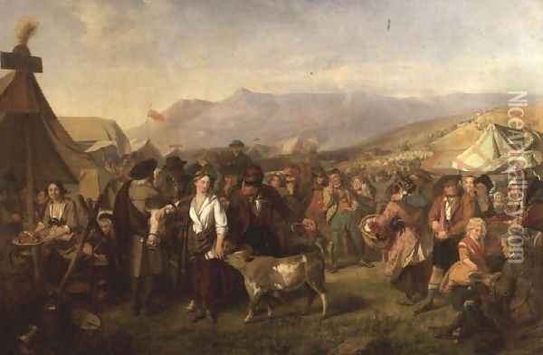 A Scottish Fair Oil Painting - John Phillip