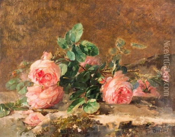 Roses Oil Painting - Pierre Nicolas Euler