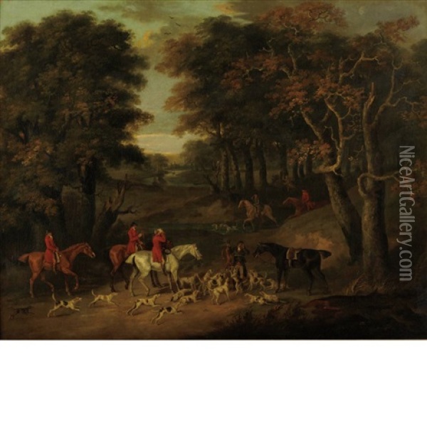 The End Of The Hunt Oil Painting - John Nost Sartorius