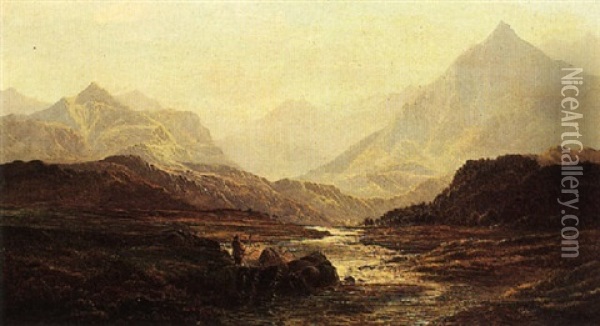 Pic Du Midi Et Gave De Pau, Haute Pyrenees Oil Painting - Charles Robert Leslie